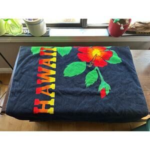 Hawaii Hawaiian Colorful Beach Bath Towel Flowers Large 30x56